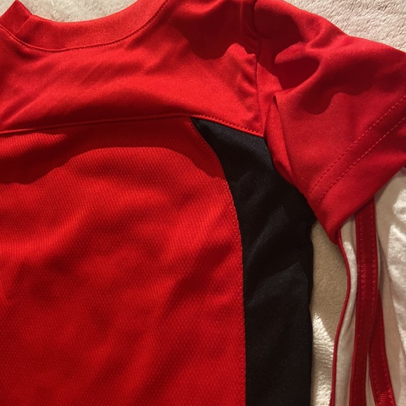 BUNDLE DISCOUNTS! 12 mo Adidas 33 sports jersey with cotton sleeves - Picture 6 of 11